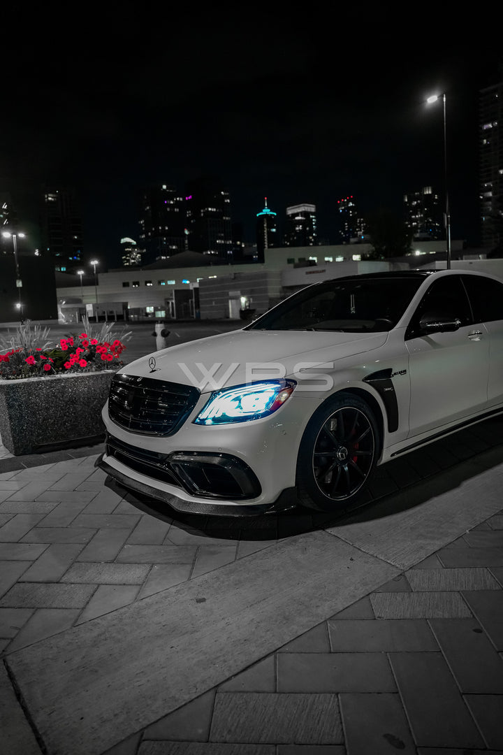 MERCEDES W222 S63/ S CLASS BRABUS FRONT BUMPER LIP GENUINE CARBON FIBER